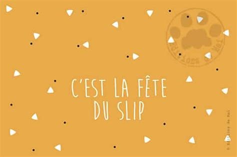 Carte C Est La F Te Du Slip Poy Te