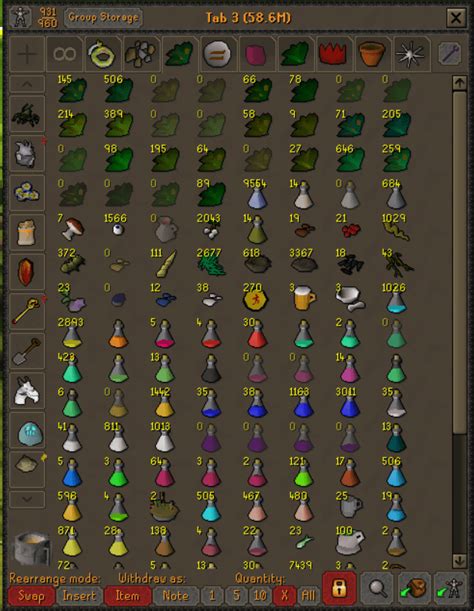 Herblore Tab Help Needed R Banktabs