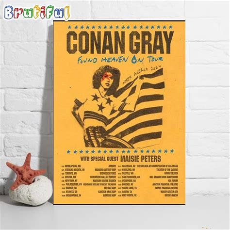 Conan Gray Found Heaven On Tour 2024 Poster Canvas