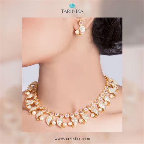 Designer Necklace Set From Tarinika South India Jewels