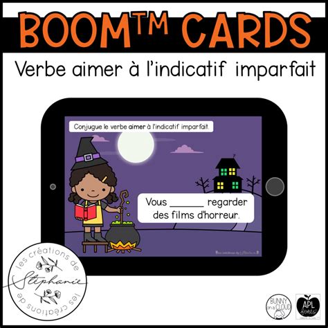 Cartes Boom™ Verbe Aimer Lindicatif Imparfait