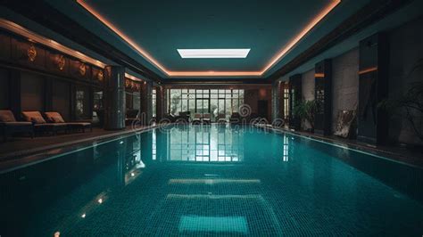 Swimming Pool Interior in Spa Luxury Hotel, Generated AI Stock Image - Image of contemporary ...