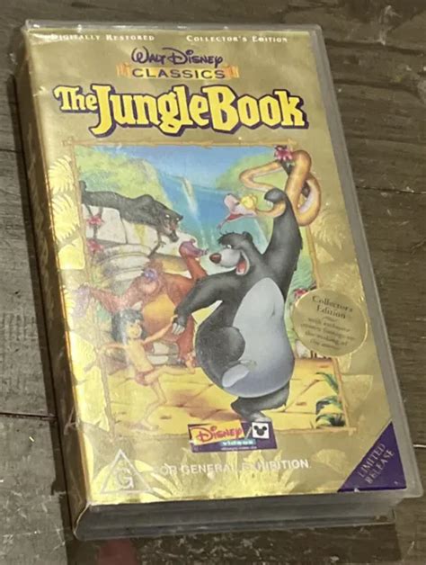 The Jungle Book Walt Disney Vhs Tape Vintage Video Movie