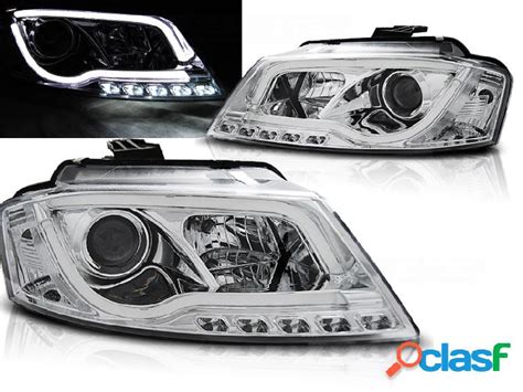 Faros Delanteros Luz Diurna Dacia Duster 04 10 14 Cromado Tube Light En