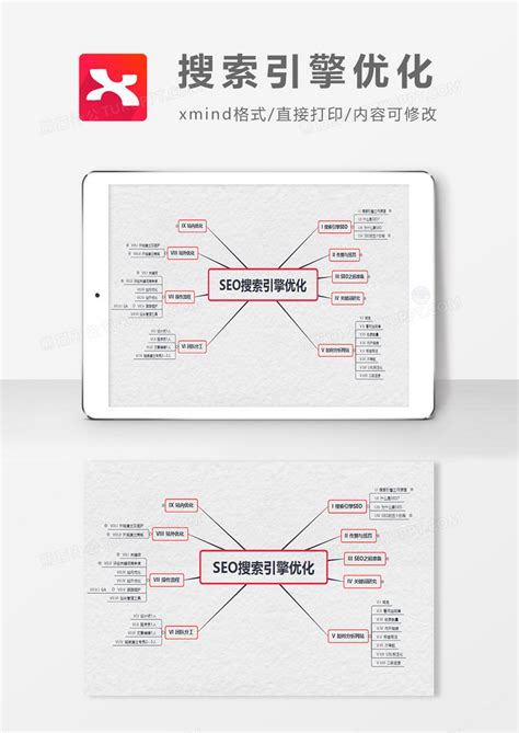 Seo搜索引擎优化思维导图xmind模板下载xmind图客巴巴