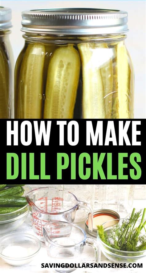 Dill pickles homemade – Artofit