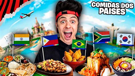 Comendo As Comidas Mais Famosas Do Mundo Todo Por Horas Youtube