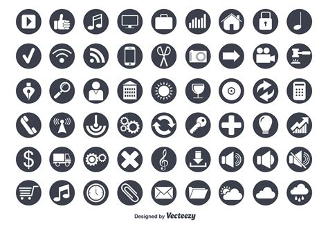 Flat Vector Icon Set - Download Free Vector Art, Stock Graphics & Images