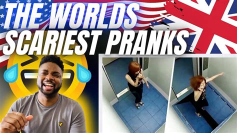 BRIT Reacts To THE WORLDS SCARIEST PRANKS YouTube