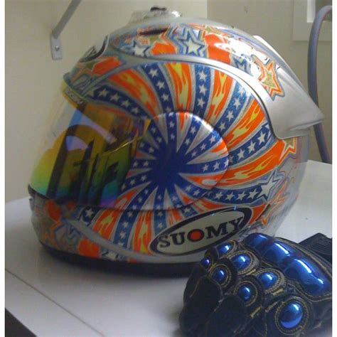 Suomy Spec R Extreme Bostrom Helmet W Icon Hooligan Gloves Hooligan