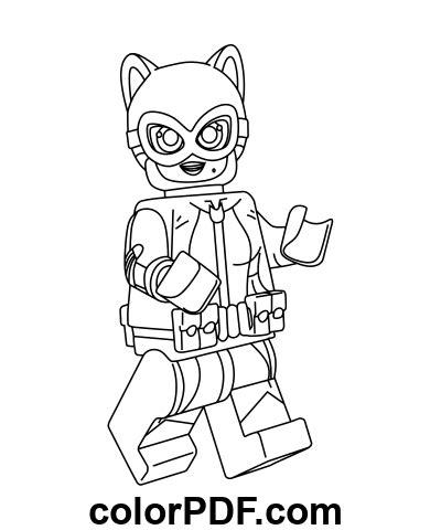 Lego Catwoman Coloriages Et Livres En Pdf