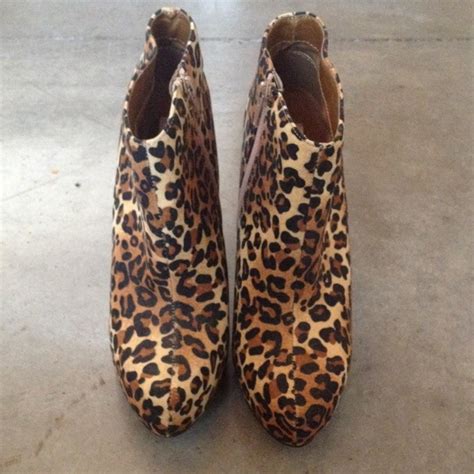 Qupid Shoes Qupid Leopard Print Booties Poshmark