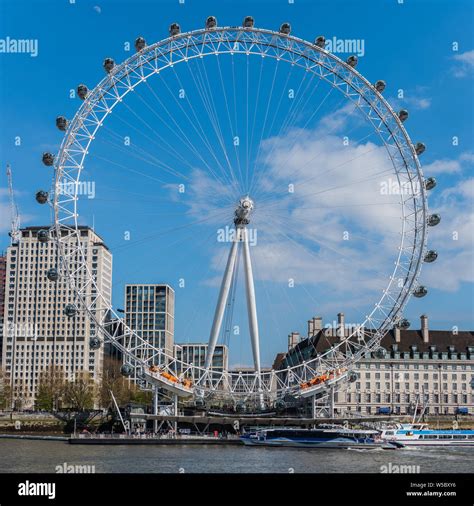 London Eye And River Thames Stock Photo Alamy