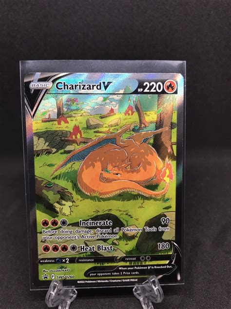 Mavin Pok Mon Tcg Charizard V Swsh Black Star Promos Swsh Holo Promo