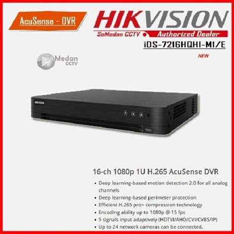 Jual 16Ch DVR Acusense Hik Vision IDS 7216HQHI M1 E 1U H 265 Di Seller