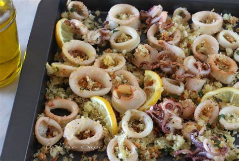 Calamari Gratinati Al Forno Con Panatura Al Limone Ricetta Facile Four