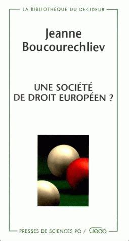 Une Soci T De Droit Europ En Presses De Sciences Po