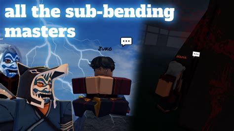 Where To Find All The Sub Bending Masters Avatar Rogue Benders Youtube