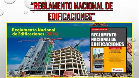 Reglamento Nacional De Edificaciones PPT Apuntes De Ingenieria