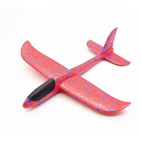 36cm Sans LED Rouge Jet De Main Avion Epp Mousse En Plein Air Lancement