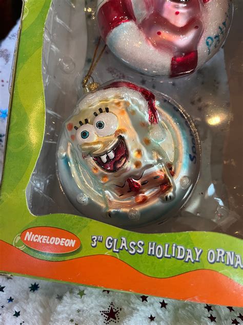 Nickelodeon Spongebob Squarepants Vintage Christmas Ornaments Etsy