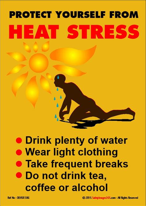 Heat Stress Safety Signages