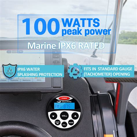 Waterproof Marine Stereo Boat Am Fm Bluetooth Radio Receiver Usb Mp3 Yacht Audio Ebay