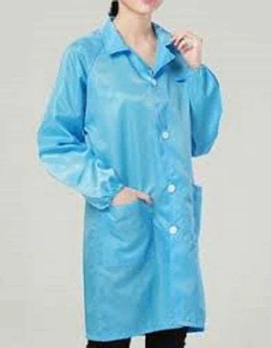 Blue Sky Polyester Cotton Esd Safe Apron For Laboratory Model Name