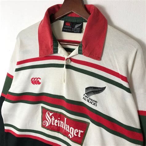 Rare Vintage New Zealand All Blacks Steinlager Rugby Half Etsy