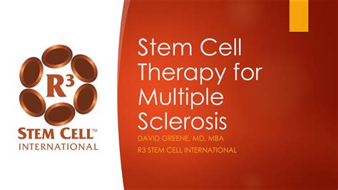 Stem Cell Therapy For Multiple Sclerosis Youtube