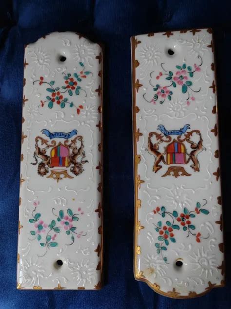 2 PLAQUES DE propreté porcelaine de Limoges peinte main EUR 12 00