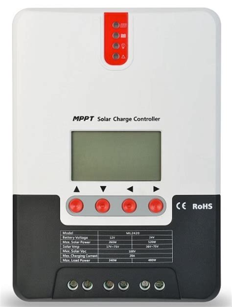 Ml 20a Solar Charge Controller 1224v Indoor Sunnycal Solar Inc