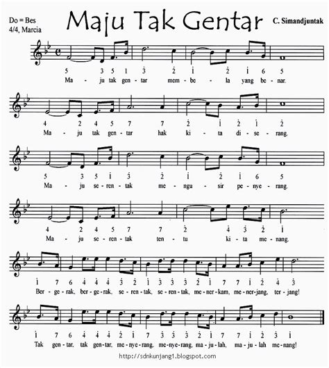 Lirik Lagu Maju Tak Gentar Lirik Lagu Dunia