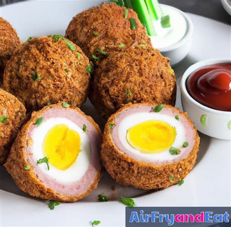 Air Fryer Scotch Eggs So Tasty And Easy Airfryandeat