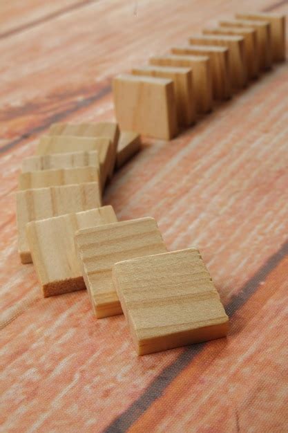 Premium Photo Close Up Of Wooden Blocks On Table