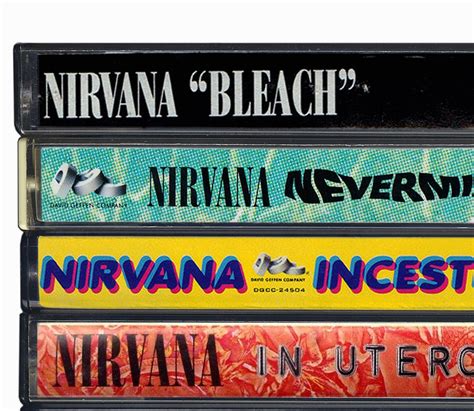 Nirvana Original Album Cassettes Fine Art Print Poster Etsy