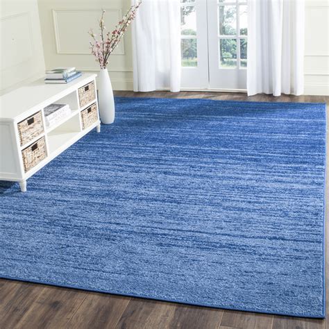 Safavieh Adirondacks Light Blue/Dark Blue Area Rug & Reviews | Wayfair