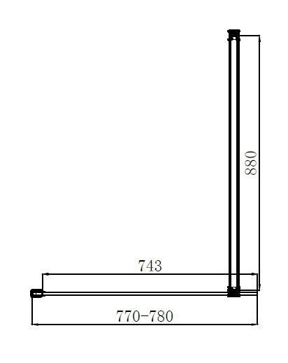 Arezzo Matt Black 10mm Glass 1400 X 800 Wet Room With Screen Side