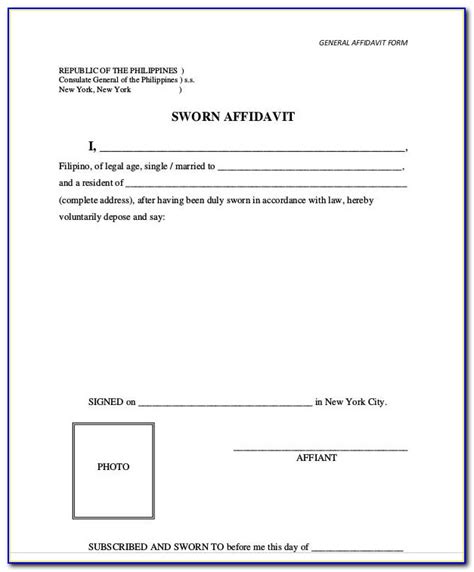 Affidavit Form South Australia Affidavitform Net