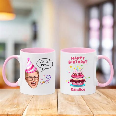 Personalised Birthday Mug With Caricature Feature Upload Your Own