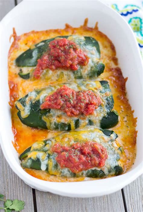 4 Ingredient Baked Chili Rellenos With Salsa Chicken