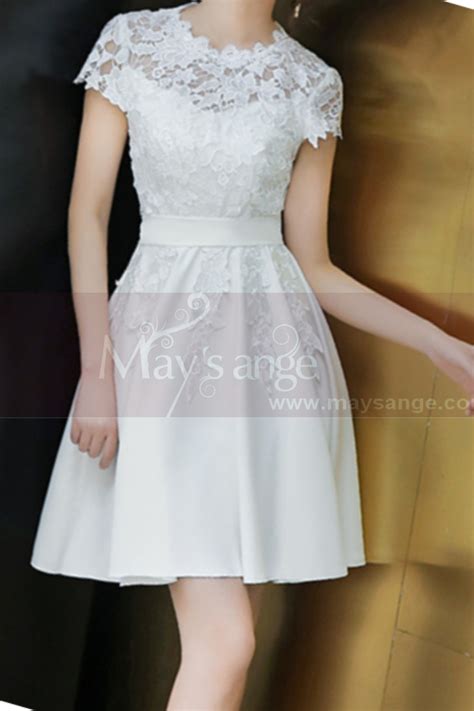 White Wedding Cocktail Dress