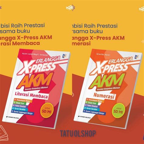 Jual Buku Erlangga X Press Akm Xpress Akm Sd Mi Literasi Numerasi