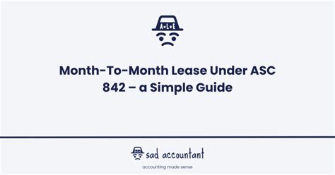 Month To Month Lease Under ASC 842 A Simple Guide