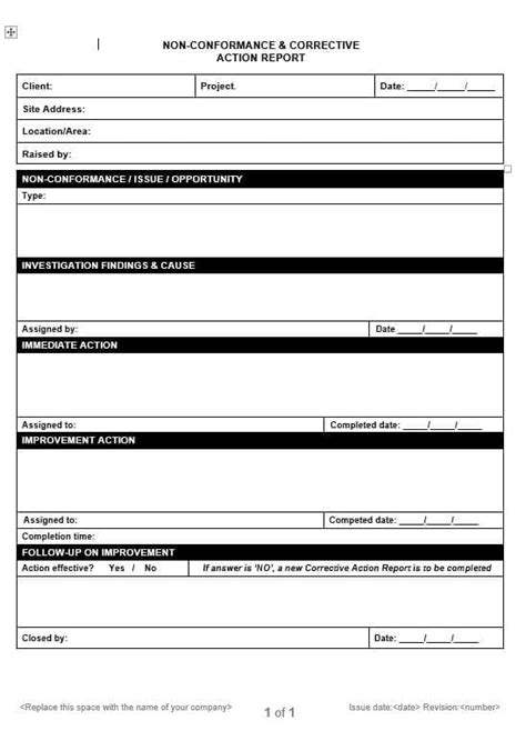 Reporting Construction Quality Issues NCR Guide