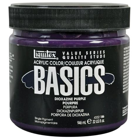 Liquitex Basics Acrylic Paint Dioxazine Purple Ml Hndmd