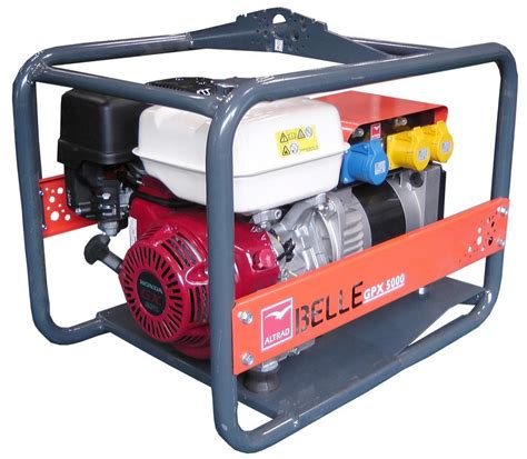 Belle Gpx5000 Honda Powered 5kva 4kw Stackable Generator Belle