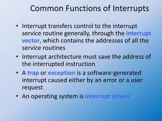 Operating System 03 Handling Of Interrupts PPT