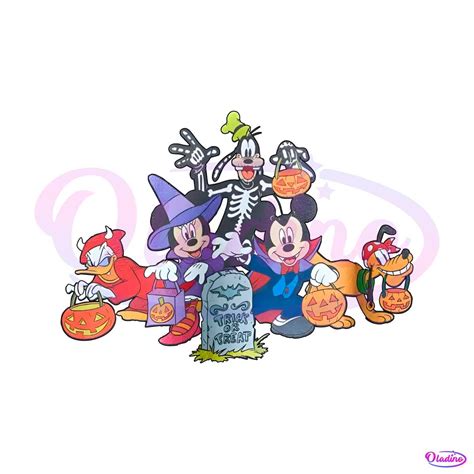 Mickey Mouse And Friends Trick Or Treat Png Download