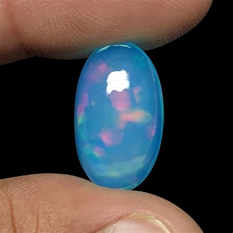 Paraiba Blue Opal Oval Cabochon Natural Ethiopian Paraiba Etsy